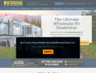 rvwholesalesuperstore.com screenshot