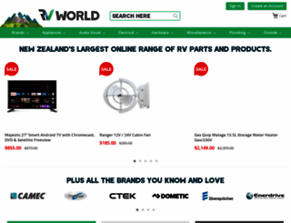 rvworldstore.co.nz screenshot
