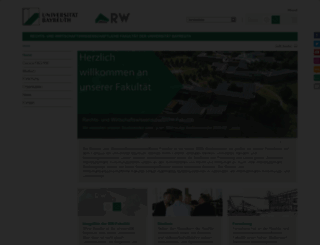 rw.uni-bayreuth.de screenshot