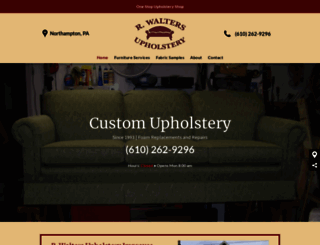 rwaltersupholstery.com screenshot