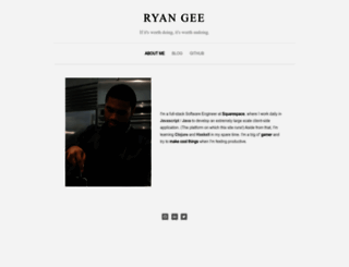 ryancgee.com screenshot