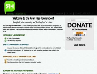 ryanhigafoundation.org screenshot