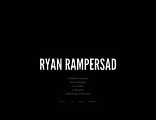 ryanrampersad.com screenshot