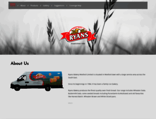 ryansbakery.ie screenshot