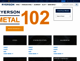 ryerson.com screenshot