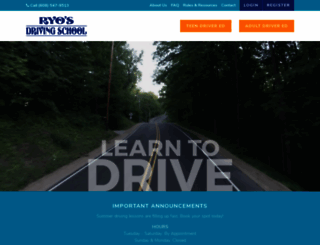 ryosdrivingschool.com screenshot