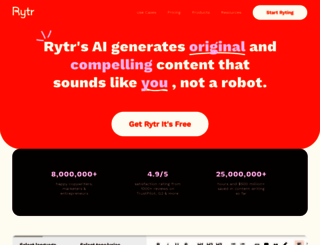 rytr.me screenshot