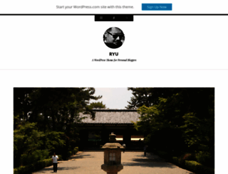 ryudemo.wordpress.com screenshot