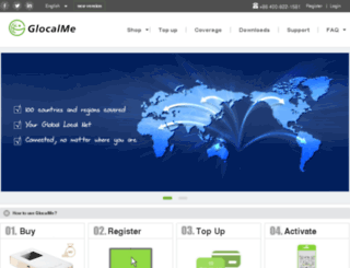s.glocalme.com screenshot