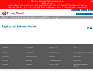 s3alpha.privacyabroad.com screenshot