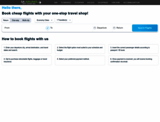 sa-airlines.co.za screenshot