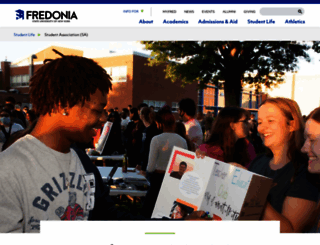 sa.fredonia.edu screenshot