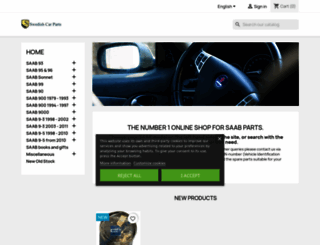saabcarparts.nl screenshot