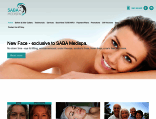 sabamedispa.com.au screenshot