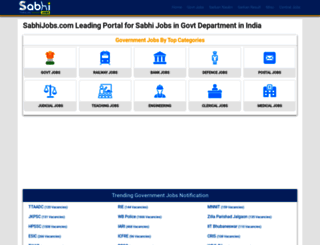 sabhinaukri.com screenshot