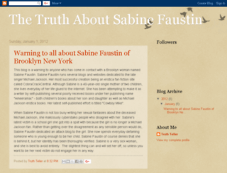 sabinefaustintruth.blogspot.com.au screenshot
