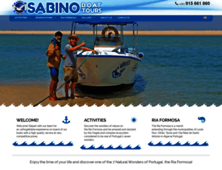 sabinoboattours.com screenshot