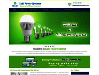 sabipowersystems.com screenshot