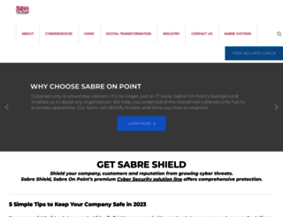 sabreonpoint.com screenshot