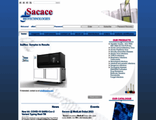 sacace.com screenshot