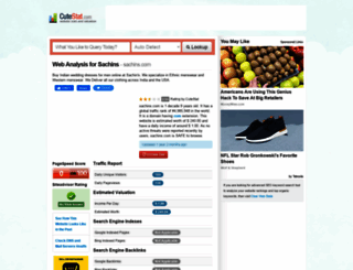 sachins.com.cutestat.com screenshot