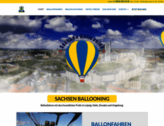 sachsen-ballooning.de screenshot