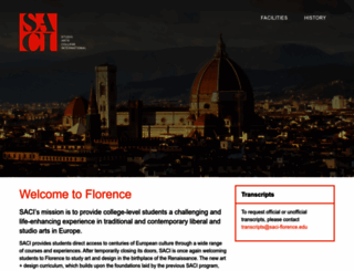 saci-florence.edu screenshot