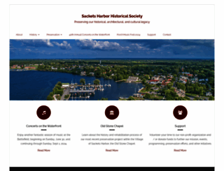 sacketsharborhistoricalsociety.org screenshot