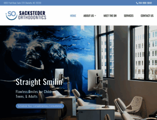 sackstederorthodontics.com screenshot
