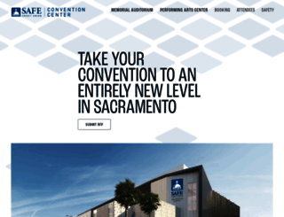 sacramentoconventioncenter.com screenshot