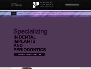 sacramentoperiodontics.com screenshot