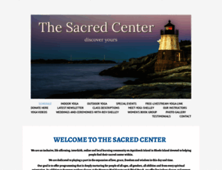 sacred-center.org screenshot