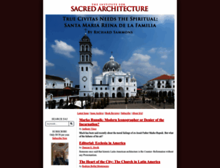 sacredarchitecture.org screenshot