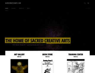 sacredcreativearts.com screenshot