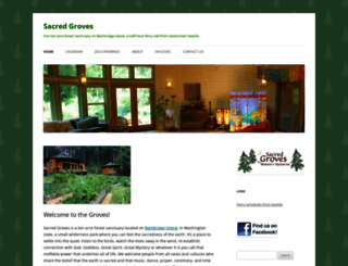 sacredgroves.com screenshot
