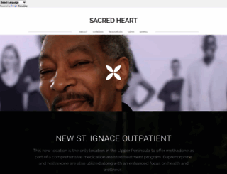sacredheartcenter.com screenshot