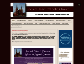 sacredheartredbluff.com screenshot