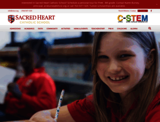 sacredheartschoolrobbinsdale.org screenshot