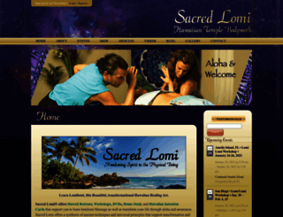 sacredlomi.com screenshot