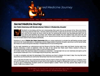 sacredmedicinejourney.com screenshot