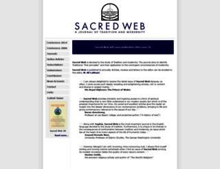 sacredweb.com screenshot