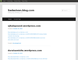 sadasivans.blog.com screenshot