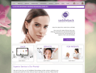 saddlebackdermatology.com screenshot