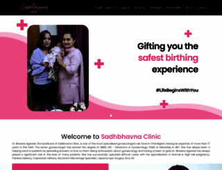 sadhbhavnaclinics.in screenshot