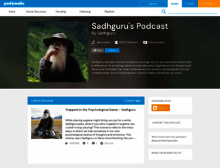 sadhguru.podomatic.com screenshot