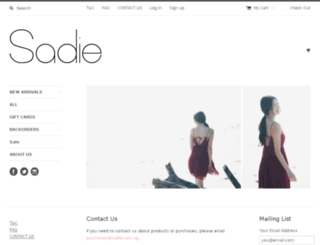 sadie.com.sg screenshot