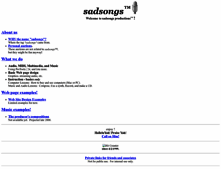 sadsongs.com screenshot