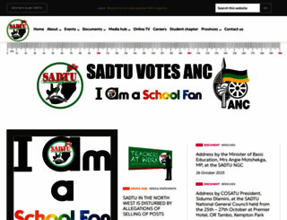 sadtu.org.za screenshot