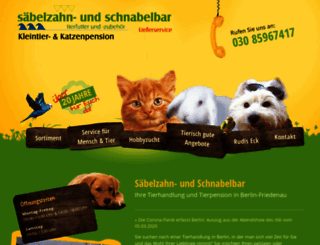 saebelzahn-und-schnabelbar.de screenshot