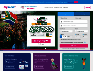 safair.co.za screenshot